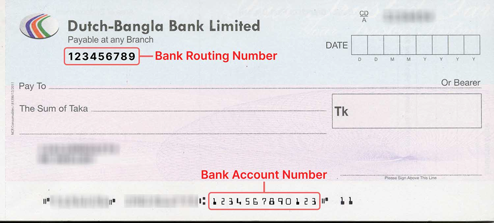 Bank Cheque Sample Preview